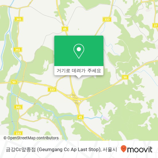 금강Cc앞종점 (Geumgang Cc Ap Last Stop) 지도