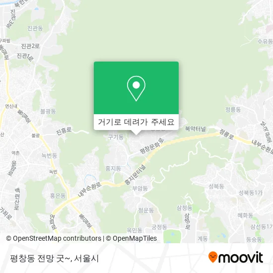 평창동 전망 굿~ 지도