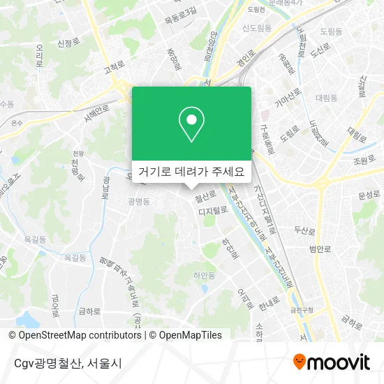 Cgv광명철산 지도
