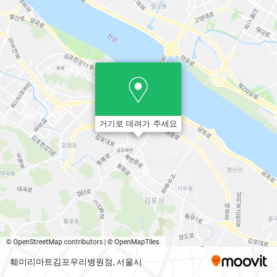 훼미리마트김포우리병원점 지도