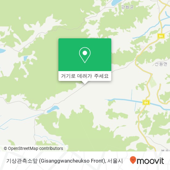 기상관측소앞 (Gisanggwancheukso Front) 지도