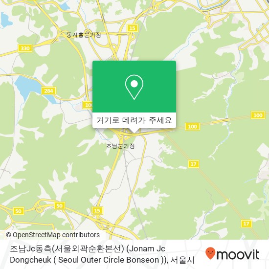 조남Jc동측(서울외곽순환본선) (Jonam Jc Dongcheuk ( Seoul Outer Circle Bonseon )) 지도