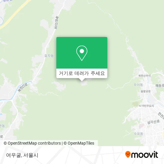 여우굴 지도