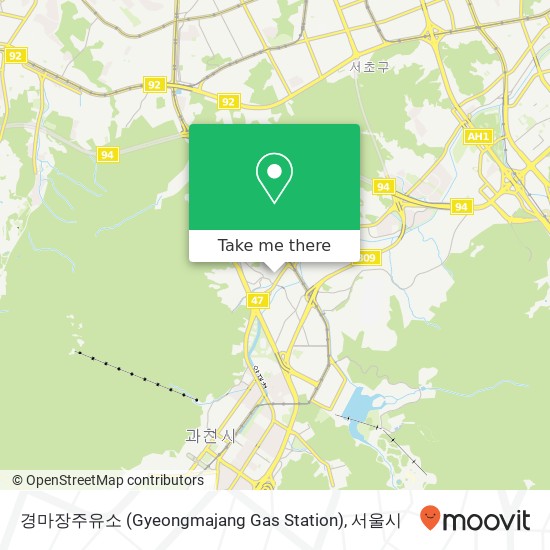 경마장주유소 (Gyeongmajang Gas Station) 지도