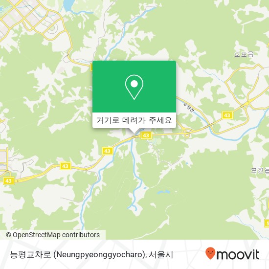 능평교차로 (Neungpyeonggyocharo) 지도