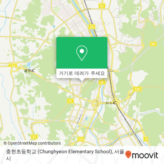 충현초등학교 (Chunghyeon Elementary School) 지도