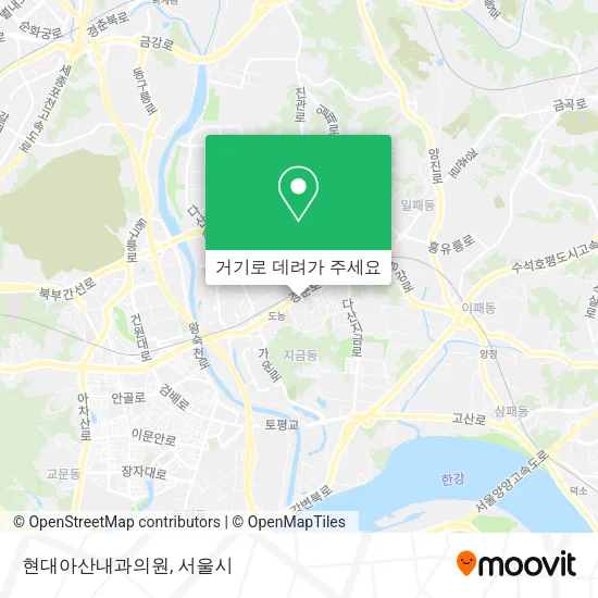 현대아산내과의원 지도