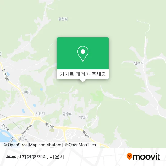 용문산자연휴양림 지도