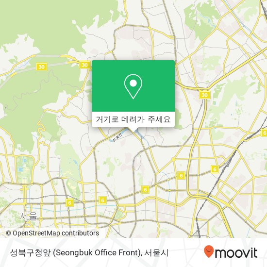 성북구청앞 (Seongbuk Office Front) 지도