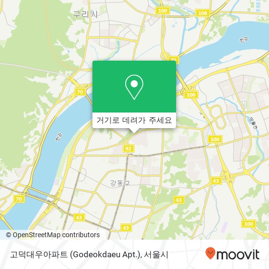 고덕대우아파트 (Godeokdaeu Apt.) 지도