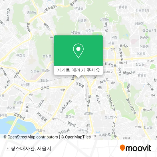 프랑스대사관 지도
