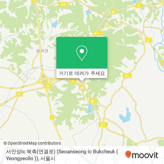 서안성Ic 북측(연결로) (Seoanseong Ic Bukcheuk ( Yeongyeollo )) 지도