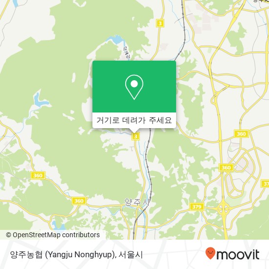 양주농협 (Yangju Nonghyup) 지도
