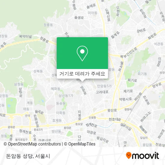 돈암동 성당 지도