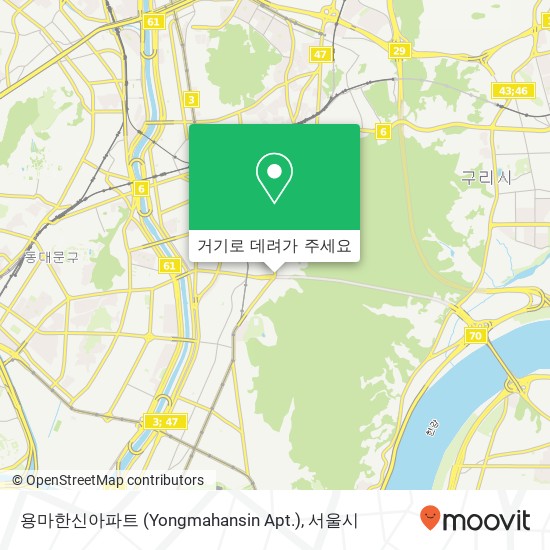 용마한신아파트 (Yongmahansin Apt.) 지도