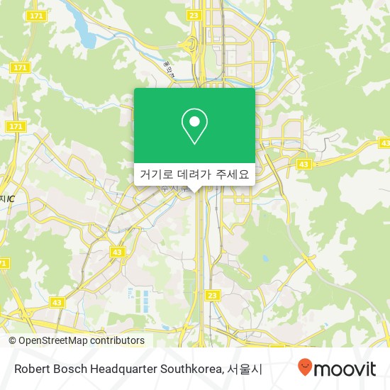 Robert Bosch Headquarter Southkorea 지도