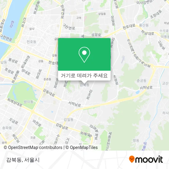 감북동 지도