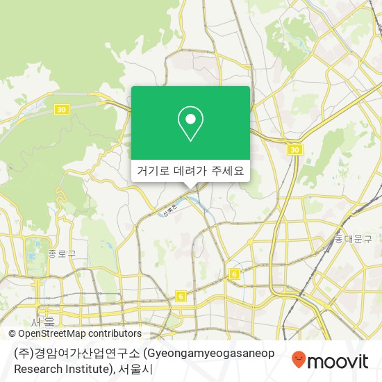 (주)경암여가산업연구소 (Gyeongamyeogasaneop Research Institute) 지도