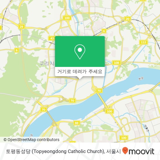 토평동성당 (Topyeongdong Catholic Church) 지도