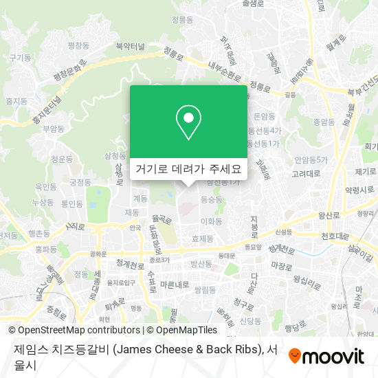 제임스 치즈등갈비 (James Cheese & Back Ribs) 지도