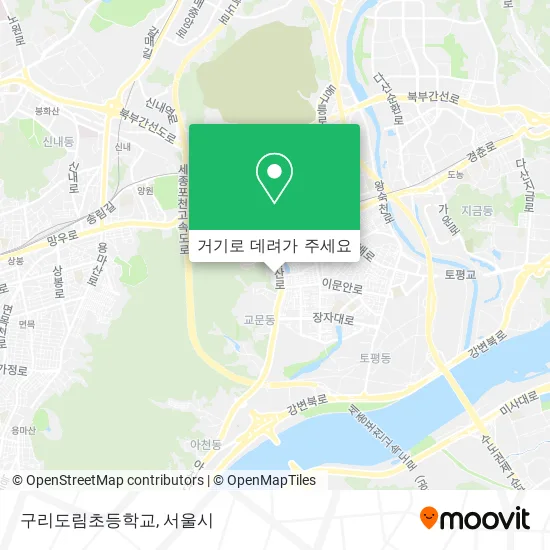 구리도림초등학교 지도
