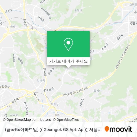 (금곡Gs아파트앞) (( Geumgok GS Apt. Ap )) 지도