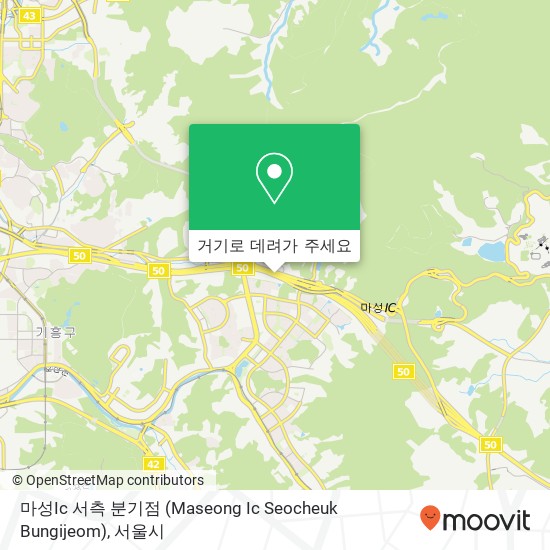 마성Ic 서측 분기점 (Maseong Ic Seocheuk  Bungijeom) 지도
