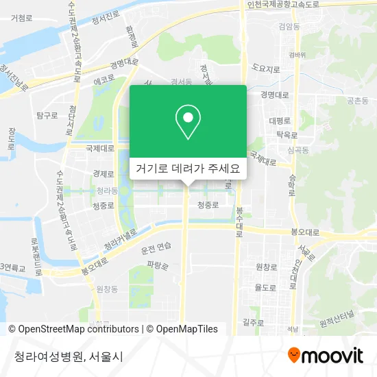 청라여성병원 지도