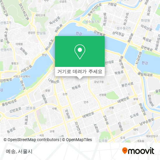 예송 지도