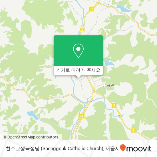 천주교생극성당 (Saenggeuk Catholic Church) 지도