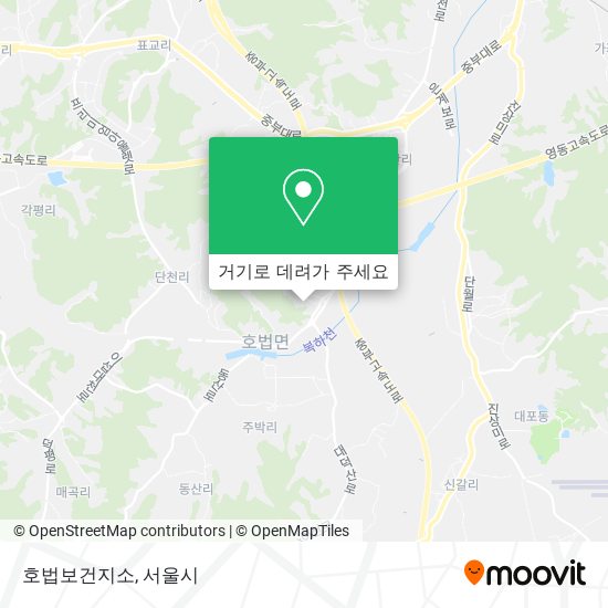 호법보건지소 지도