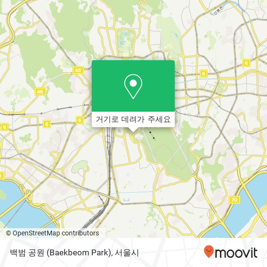 백범 공원 (Baekbeom Park) 지도