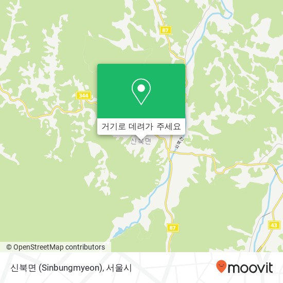 신북면 (Sinbungmyeon) 지도