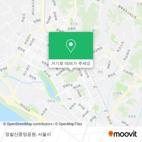 정발산중앙공원 지도