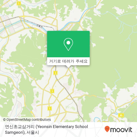연신초교삼거리 (Yeonsin Elementary School Samgeori) 지도