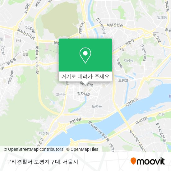 구리경찰서 토평지구대 지도