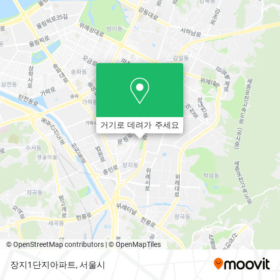 장지1단지아파트 지도