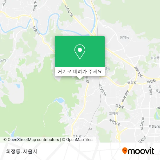 회정동 지도