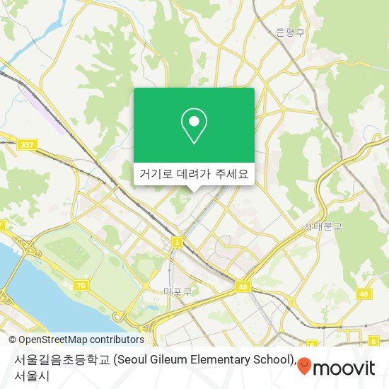 서울길음초등학교 (Seoul Gileum Elementary School) 지도