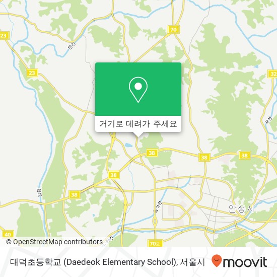 대덕초등학교 (Daedeok Elementary School) 지도