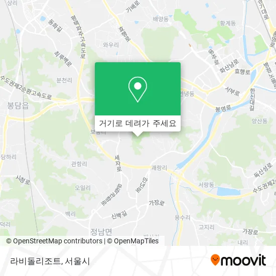 라비돌리조트 지도