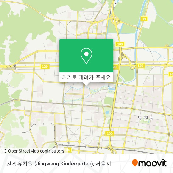 진광유치원 (Jingwang Kindergarten) 지도
