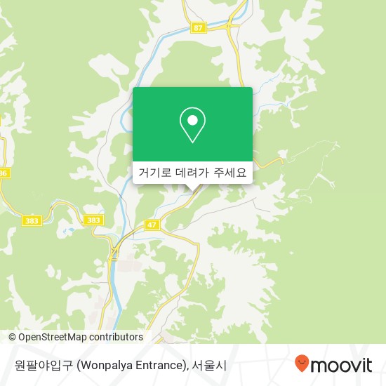 원팔야입구 (Wonpalya Entrance) 지도