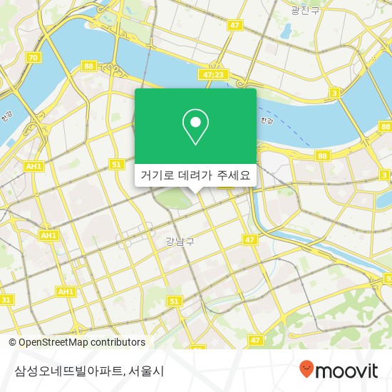 삼성오네뜨빌아파트 지도