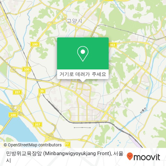 민방위교육장앞 (Minbangwigyoyukjang Front) 지도