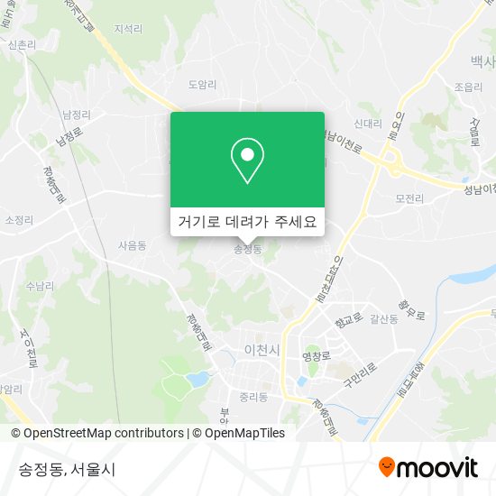 송정동 지도