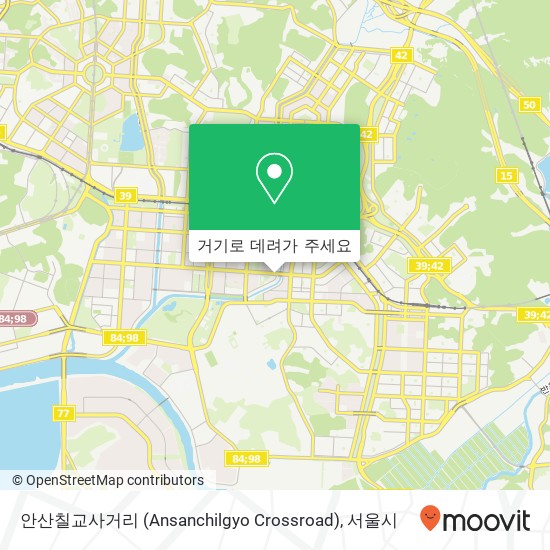 안산칠교사거리 (Ansanchilgyo Crossroad) 지도