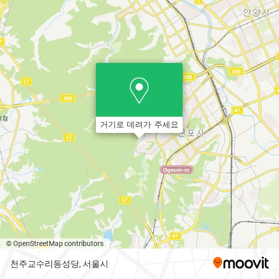 천주교수리동성당 지도