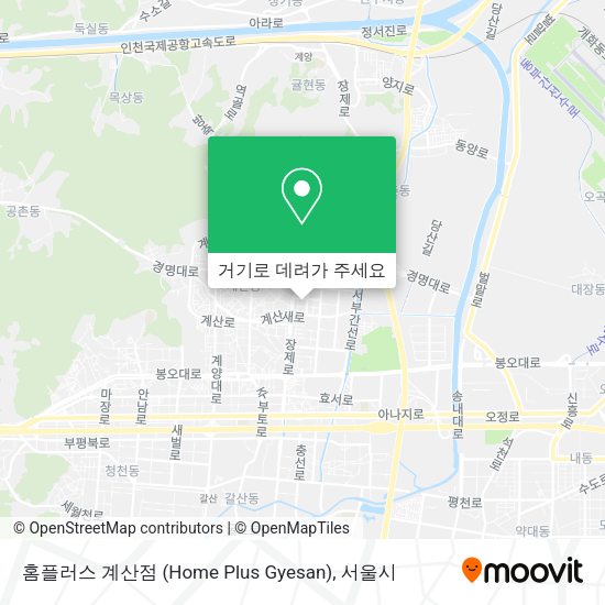 홈플러스 계산점 (Home Plus Gyesan) 지도