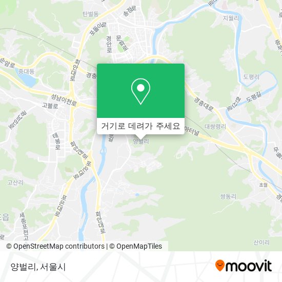 양벌리 지도